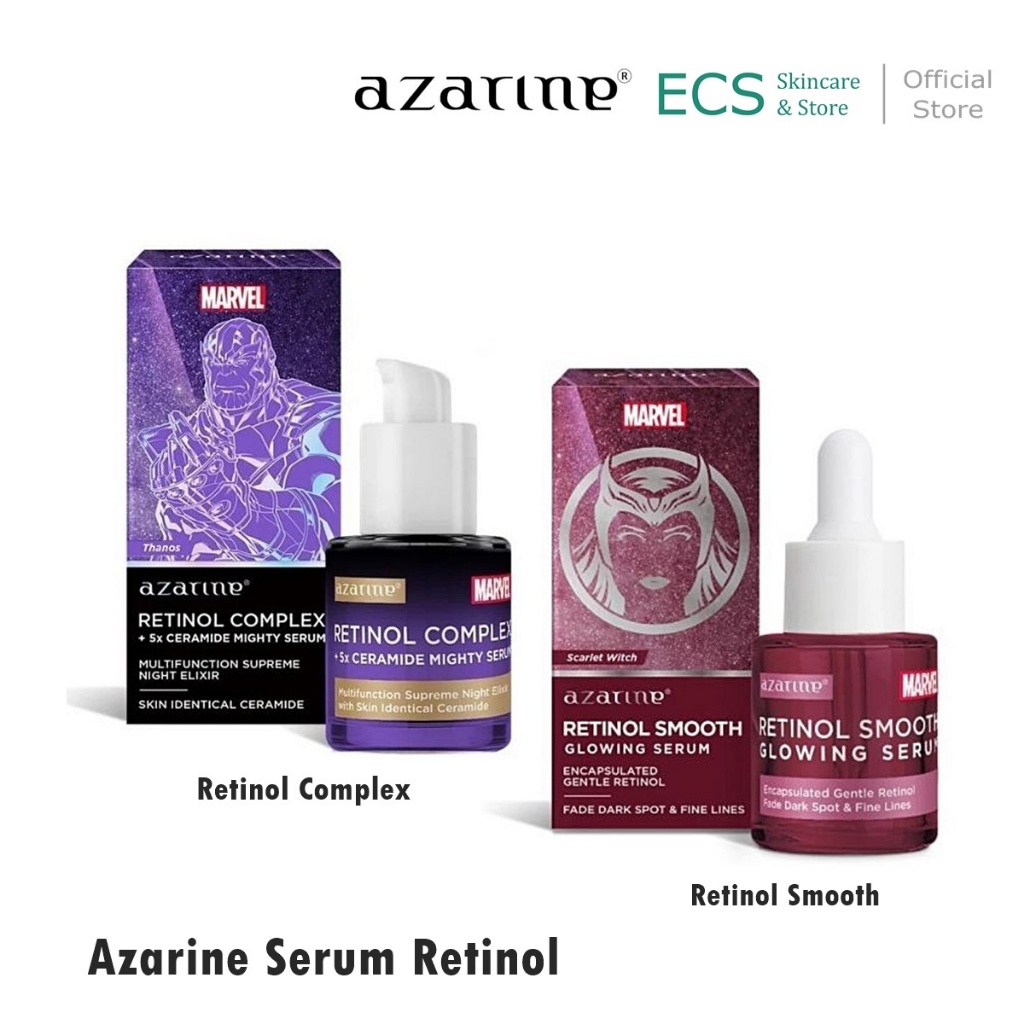 Azarine RETINOL Serum 20 ml - Varian  Smooth Glowing Retinol 1% / Retinol Complex + 5x Ceramide Migh