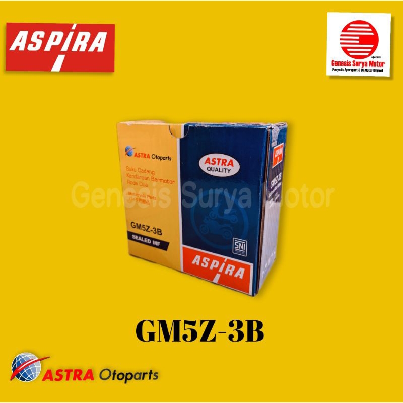 Aki Motor Bebek GM5Z-3B Aspira