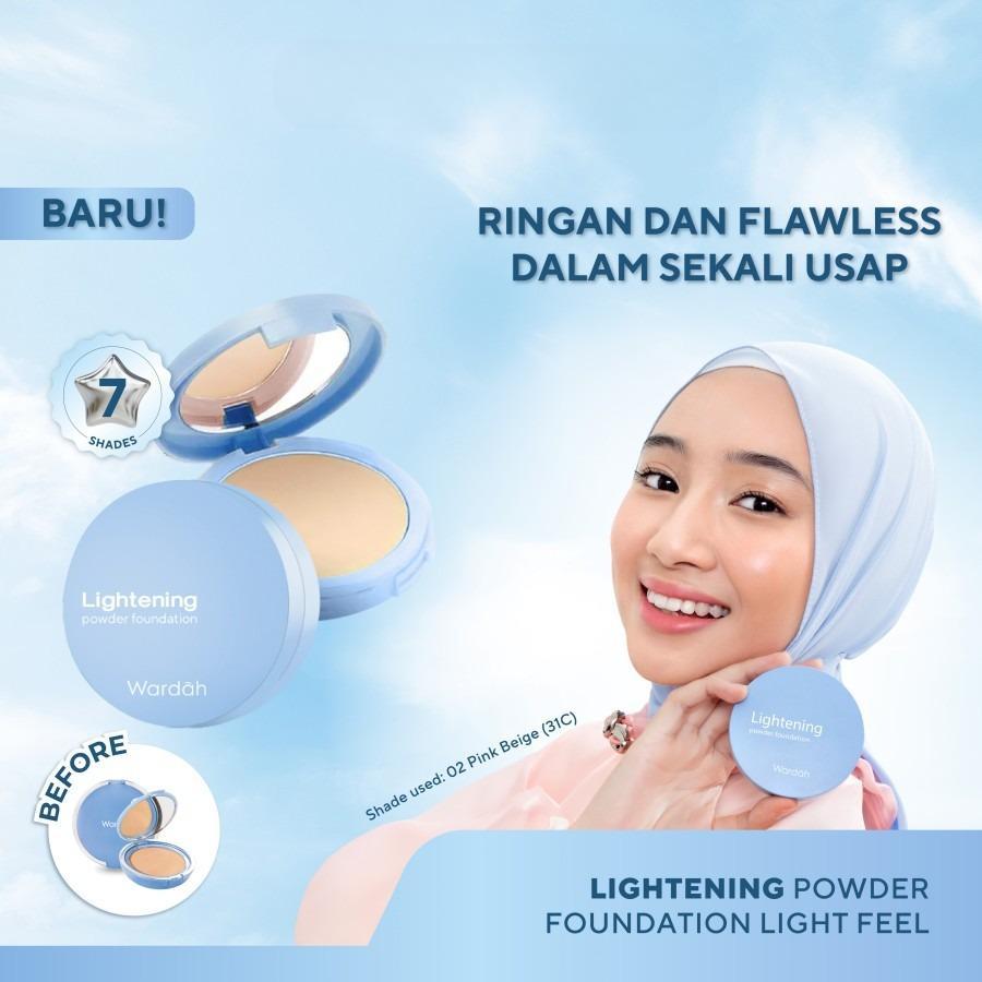 Wardah Lightening Powder Foundation Light Feel - foundation wardah - ORI☑️ BPOM☑️