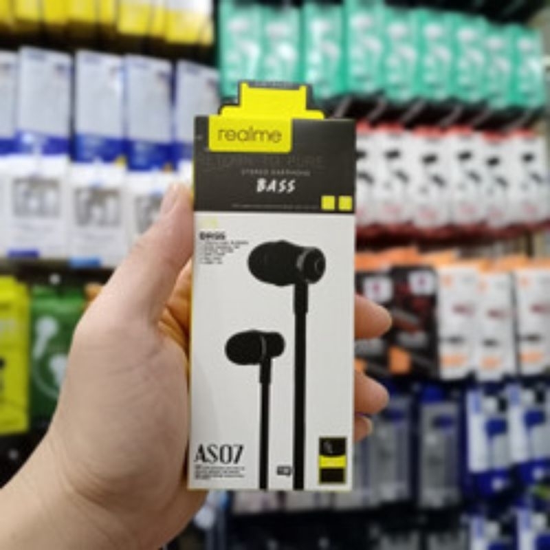djaya HANDSFREE HEADSET HF AS07 REALME BASS MURAH MERIAH