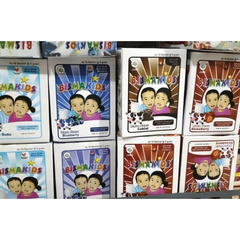 

bismakids rasa susu original bluberi stroberi dab coklat isi 10sachet