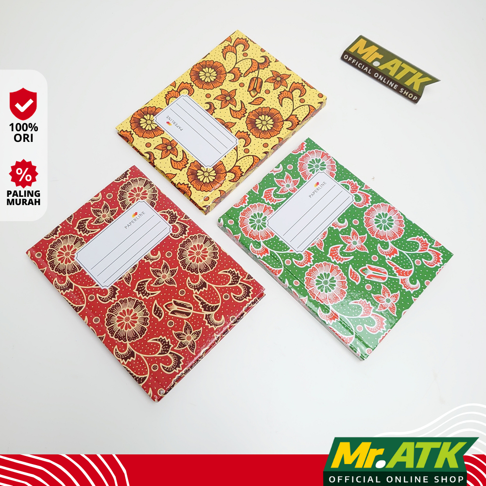 

BUKU BATIK OCTAVO/OKTAVO PAPERLINE - A6 100 LEMBAR MERAH HIJAU KUNING - BUKU CATATAN SEMINAR KECIL TULIS BATIK HARDCOVER