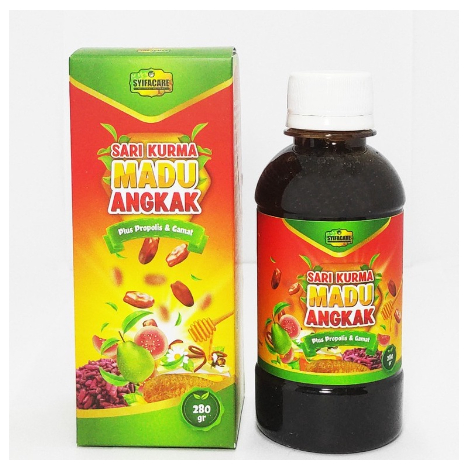 

Sari Kurma Madu Angkak Plus Propolis Gamat JAMBU BIJI Ubi jalar Sifacare - 280gr