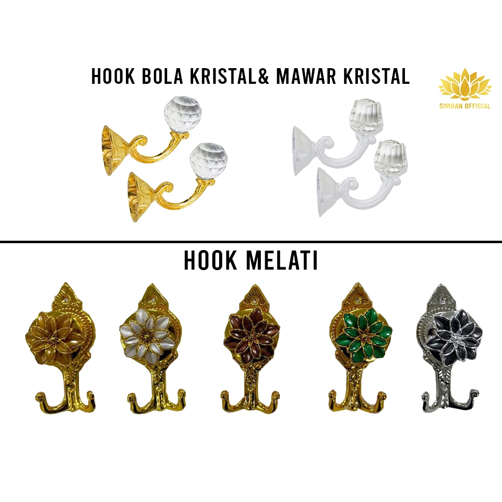 HOOK GORDEN MEWAH MINIMALIS 1 SET CANTOLAN BUNGA TALI GORDEN PREMIUM TERMURAH