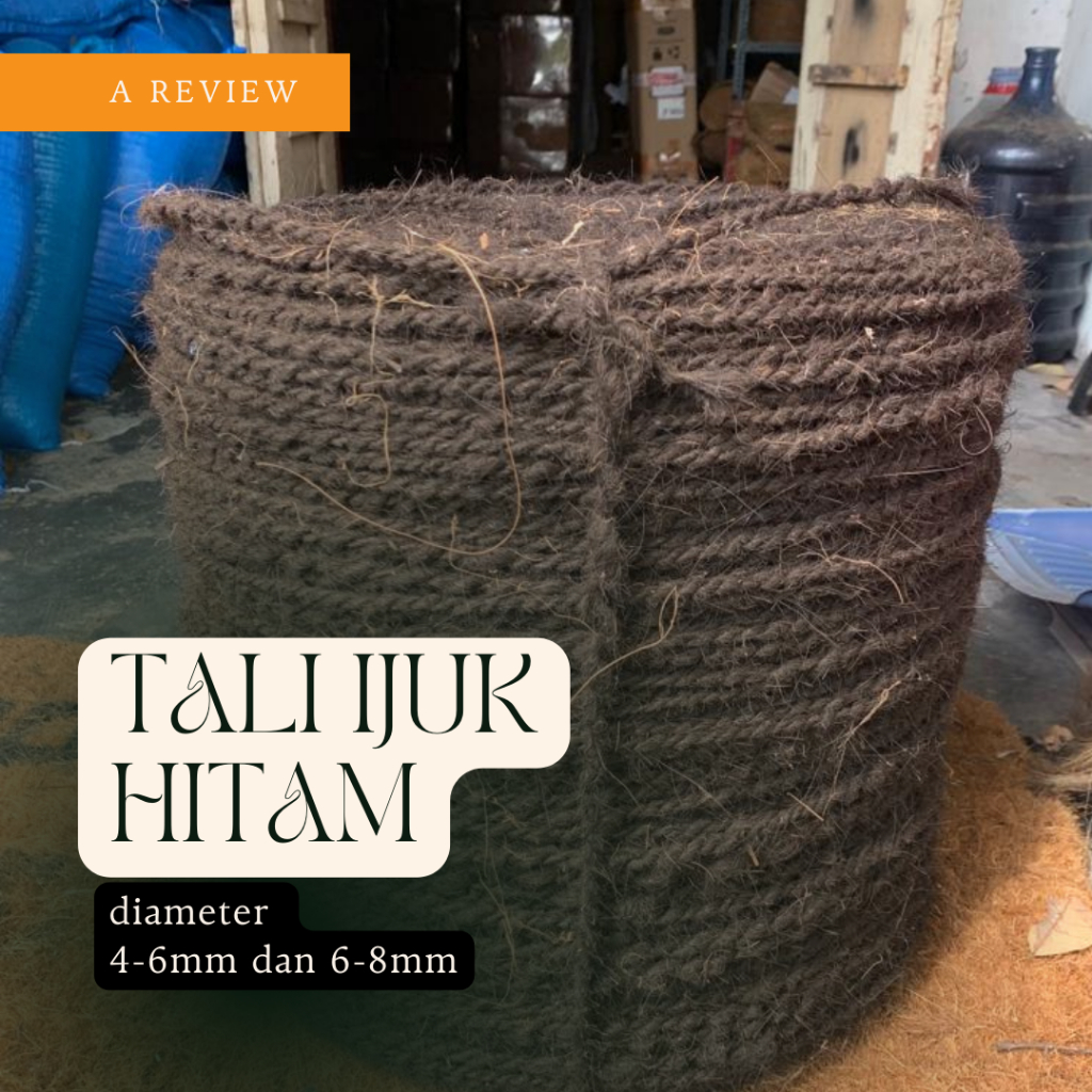 TALI IJUK HITAM 1 ROLL BESAR - TALI RAMBAT VANILI - TALI RAMBAT ANGGUR