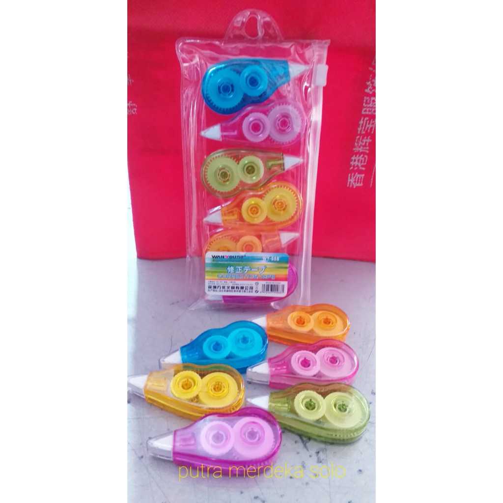 

TIPEX, TIPEX KERTAS, TIPEX PITA, CORRECTION TAPE WANYOU WY-68B WALITO CT-601
