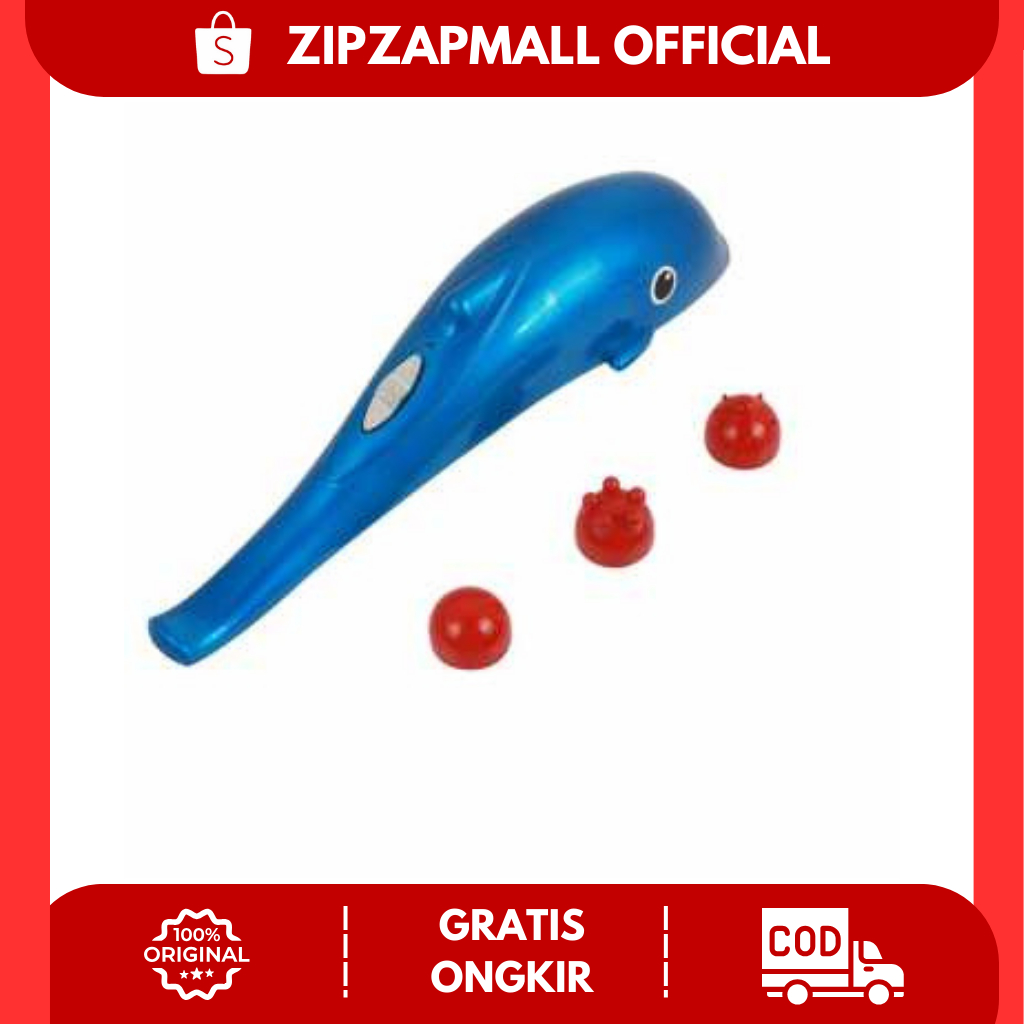 Alat Pijat Elektrik Dolphin Massager Shoulder Vibration USB / Mesin Pijit Pemijat Seluruh Badan Pund