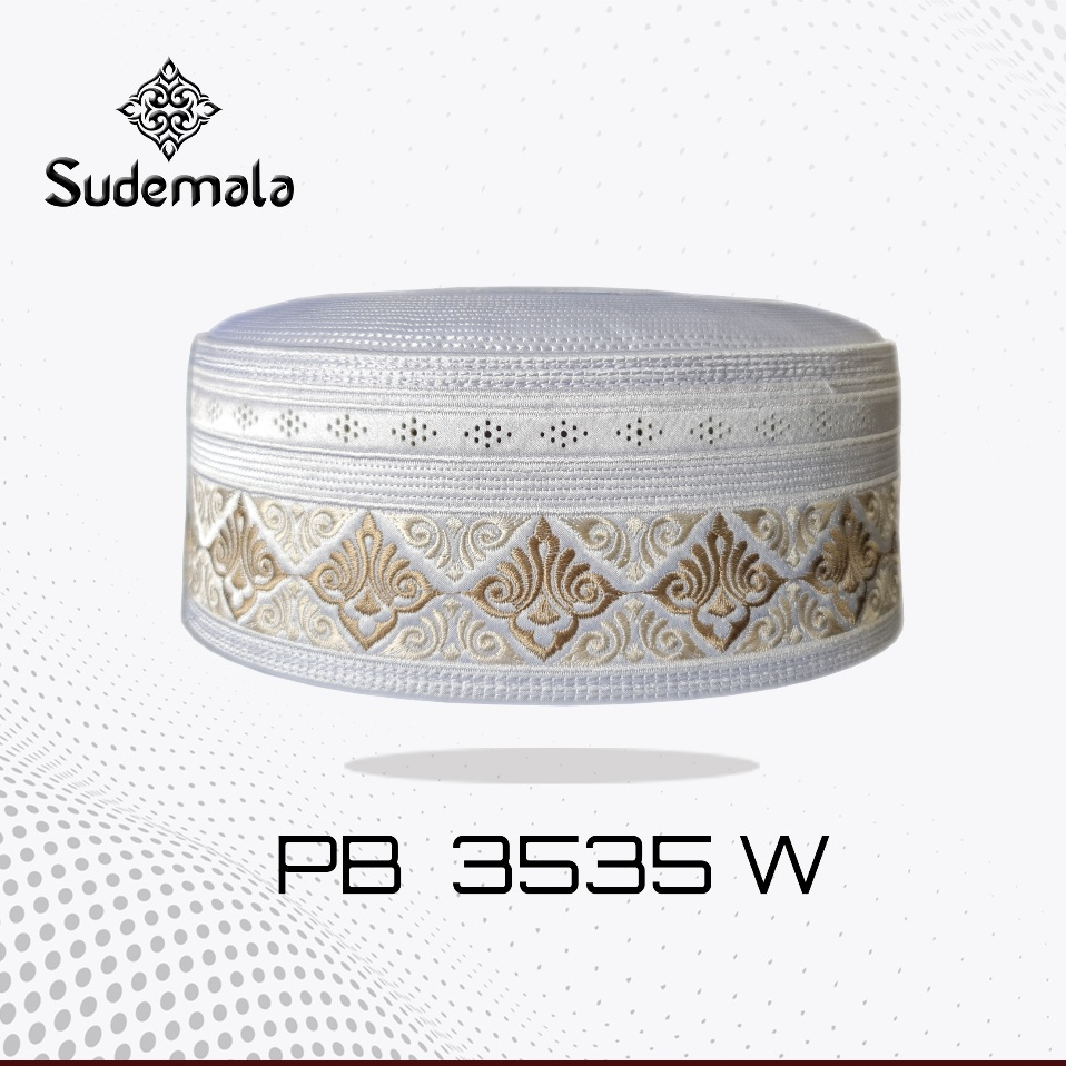 Songkok Sudemala/ Songkok Haji Putih PB 3535 / Kopyah/ Peci