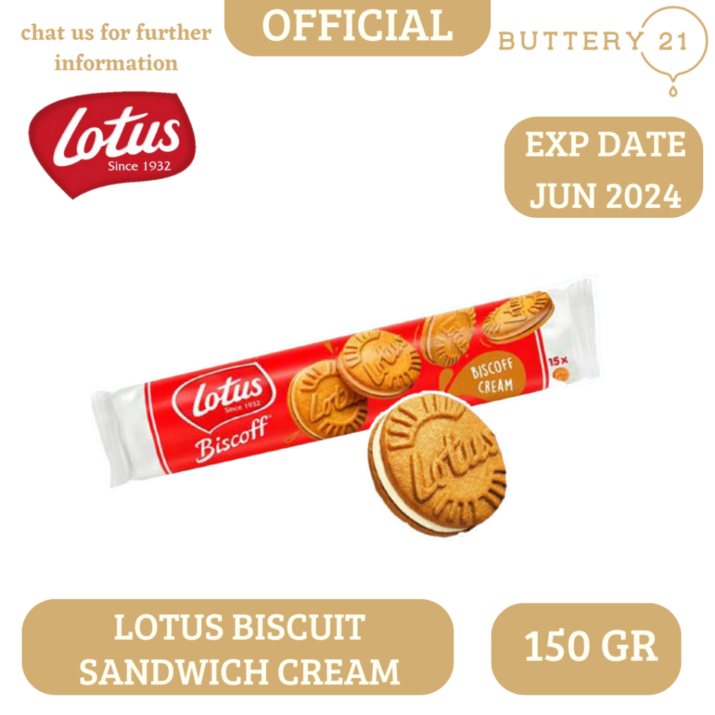 

LOTUS BISCOFF BISCUIT SANDWICH/COOKIES CREAM/CHOCOLATE /VANILLA 150 GR