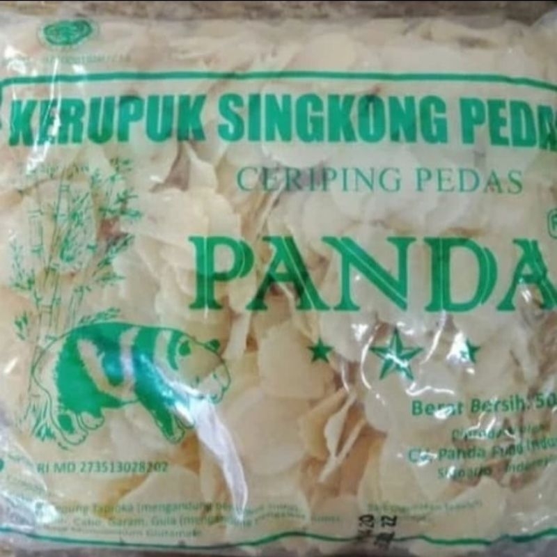 

Keripik Singkong Pedas cap Panda