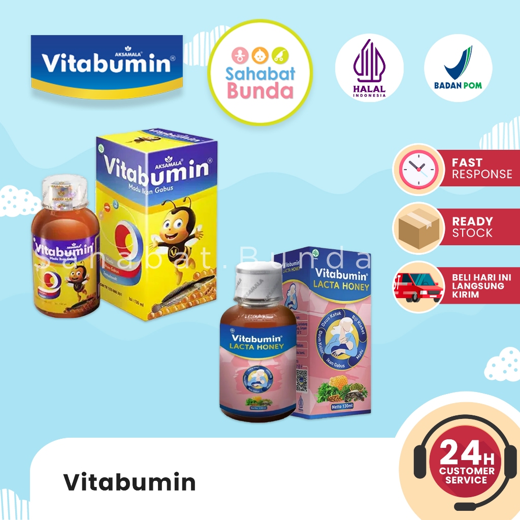 (100% ORI) VITABUMIN  Madu Anak Asli Suplemen Penambah Nafsu Makan & LACTAHONEY Madu Pelancar ASI/ A