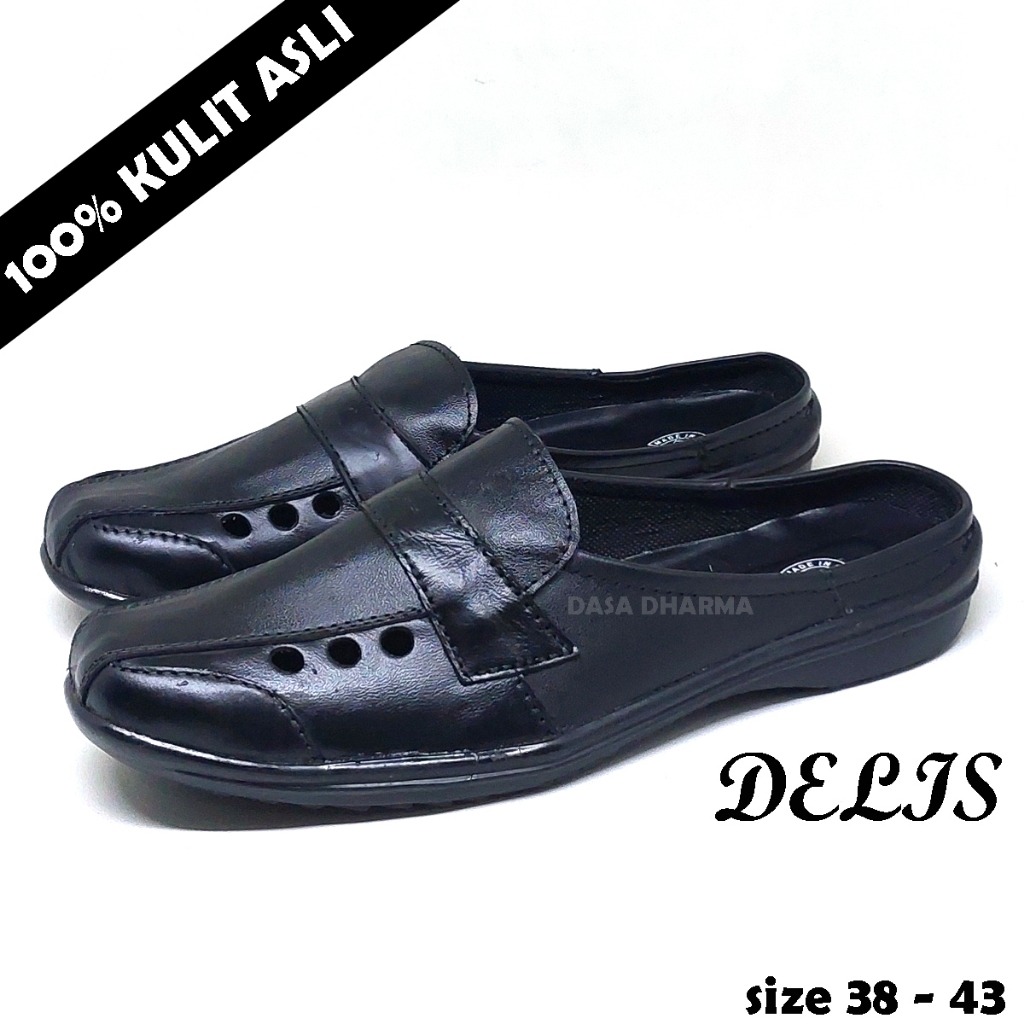 Sandal Slop Pria Kulit Asli