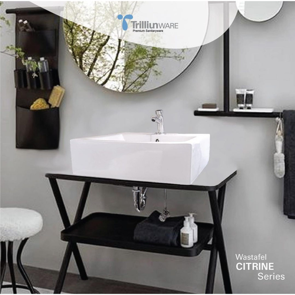 Wastafel Cuci Tangan//Wastafel Meja//Wastafel Kotak//TRILLIUN CITRINE