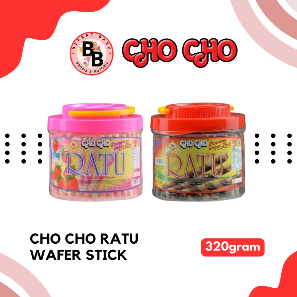 

[BB SNACK] CHO CHO WAFER ROLL RATU TOPLES 320GRAM