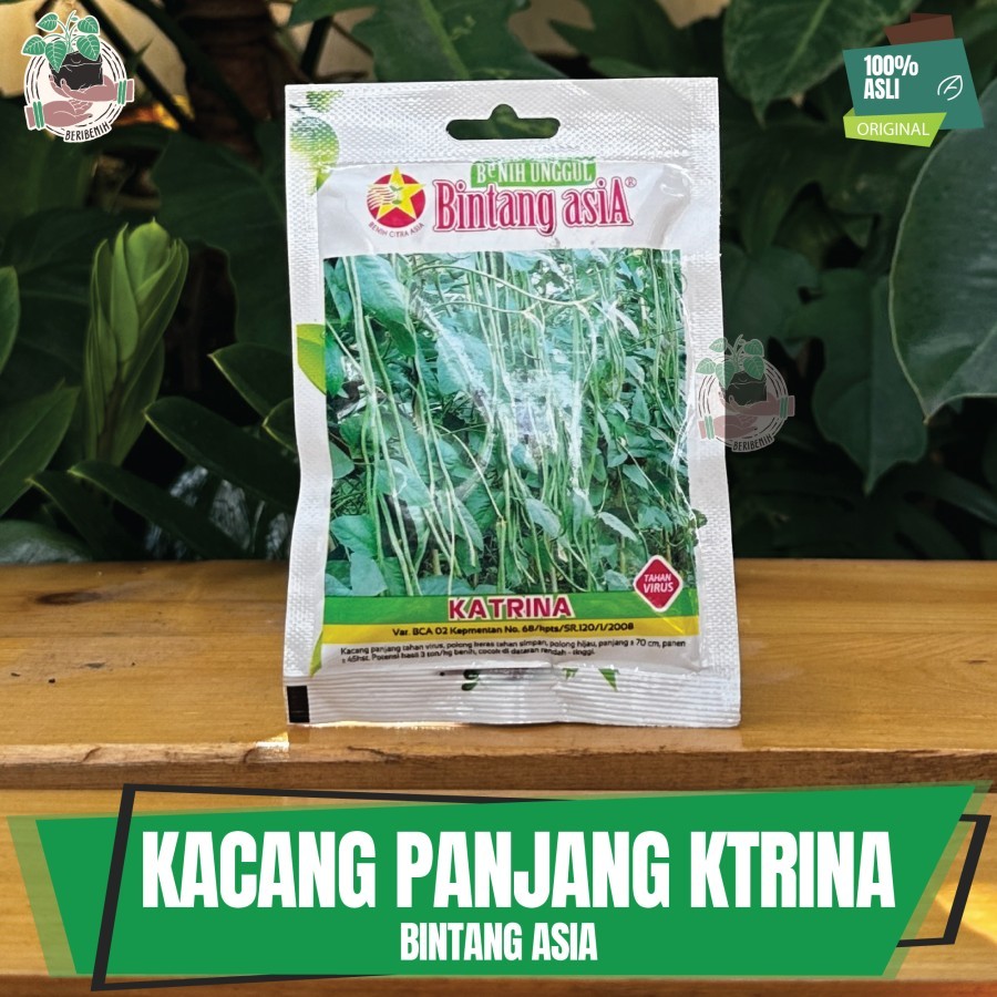 Benih Bibit Unggul Biji Kacang Panjang Katrina Anti Virus Bintang Asia