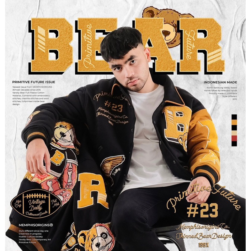 VARSITY JACKET - BEAR Memphisorigins [Limited edition]