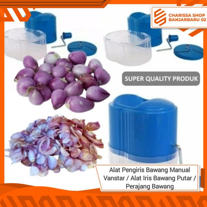 Alat Pengiris Bawang Manual Vanstar / Alat Iris Bawang Putar / Perajang Bawang Vanstar / Alat Peraja