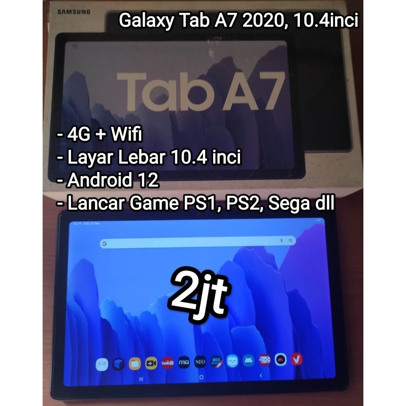 Samsung Galaxy Tablet A7 2020 10.4inci 4G LTE