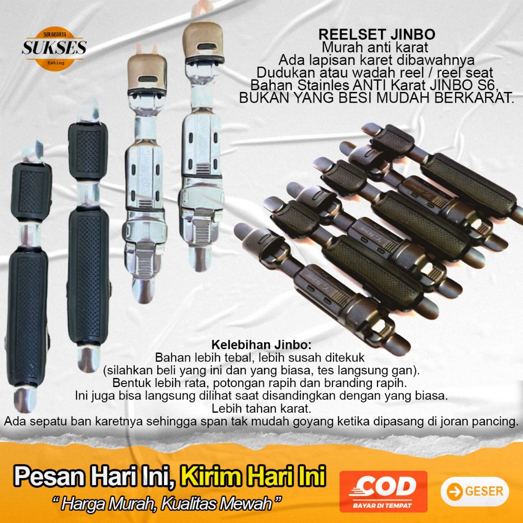 Reelseat jinbo dudukan joran/tegek