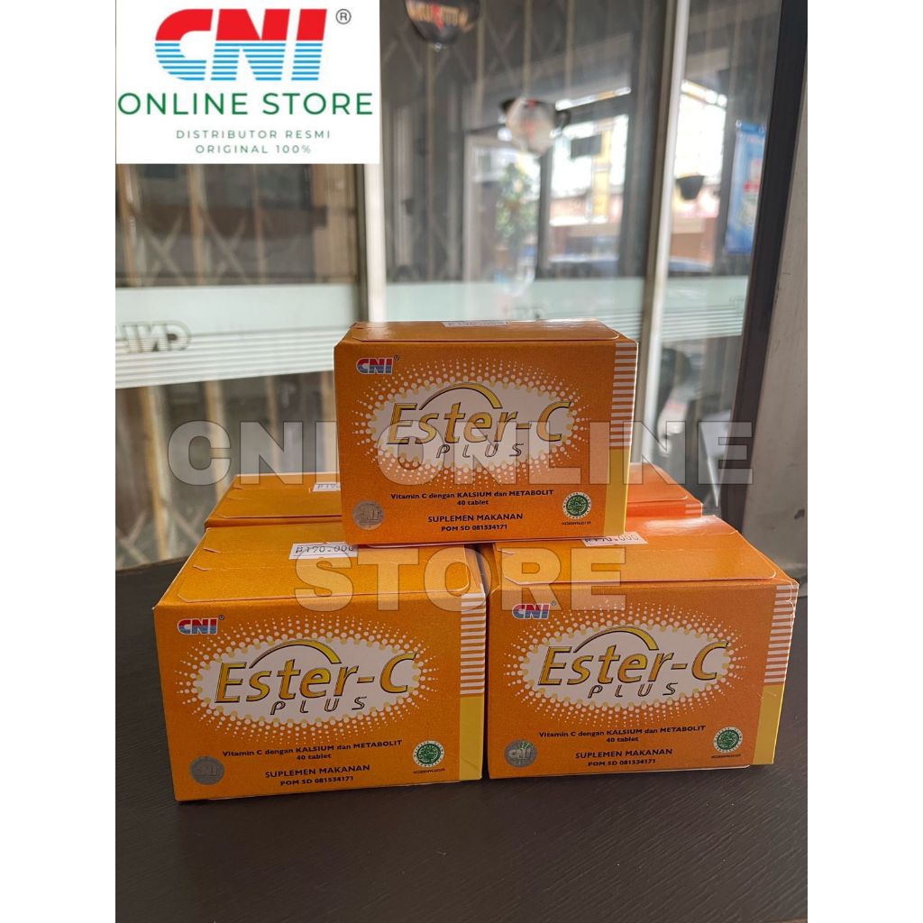 CNI ESTER C PLUS - Vitamin C Ph Netral Aman Bagi Lambung Suplemen Untuk Meningkatkan Daya Tahan Tubu