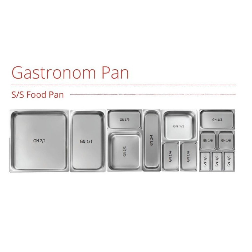 STAINLESS STEEL FOOD PAN GETRA FP 1/3-4 Food Pan