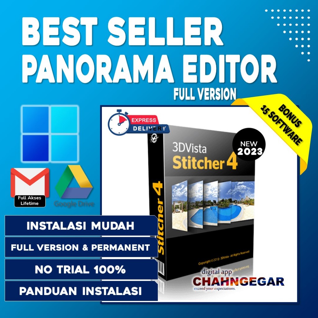 3DVista Stitcher 4 Full Permanen Software Panorama 3D Vista for 3D Vista Virtual tour
