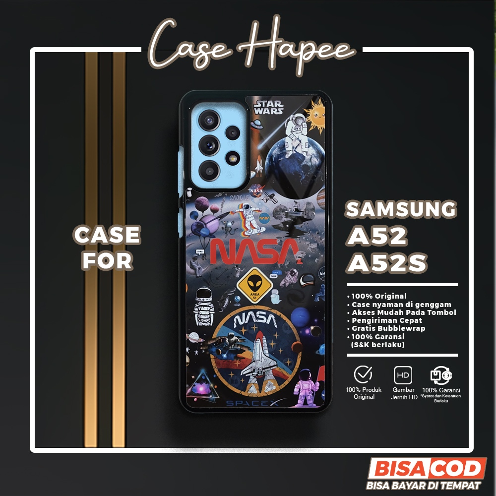 Case Samsung A52 A52S Casing Samsung A52 A52S [NASA] Casehapee Case Glossy Case Aesthetic Custom Cas