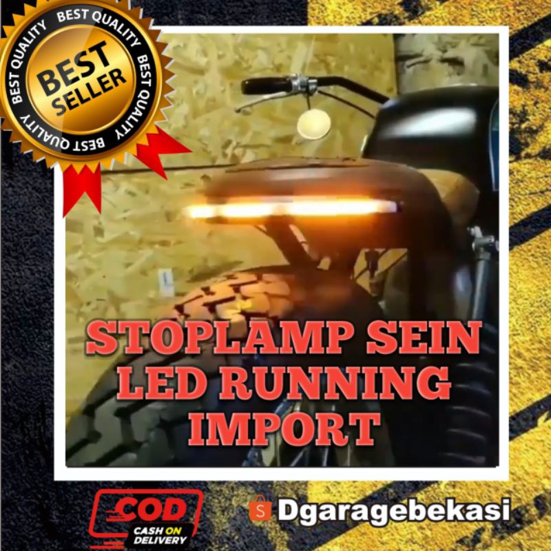 STOPLAMP SEIN RUNNING IMPORT Garis LED Flexibel  cc Stop lamp XSR W175 W 175 motor Custom  Benelli l