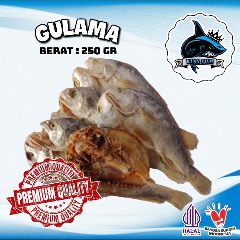 

250GR IKAN ASIN KERING GULAMA MURAH BERKUALITAS