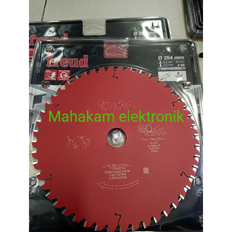gergaji freud 10 INCH FR24M001M 254X2.4/2.0X30Z=48 MULTI MATERIAL BATUspesifikasi :gergaji circular 