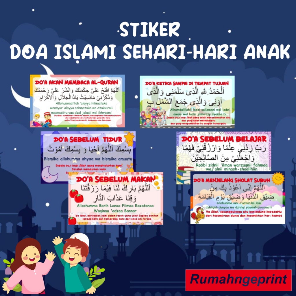 

STIKER DOA ISLAMI SEHARI-HARI ANAK