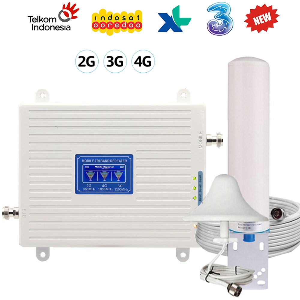 SINYAL MODEM 4G JADI FULL tiga freq 900 1800 2100 Mhz