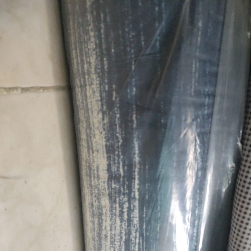 KAIN KILOAN KATUN DENIM JEANS NAVY ABSTRAK LEMBUT