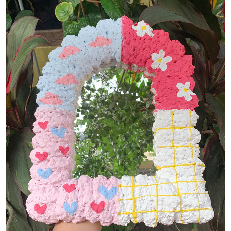 LEBIHBESAR cermin kaca foam mirror foam kaca aesthetic mirror selfie cermin hias cermin lukis hamper