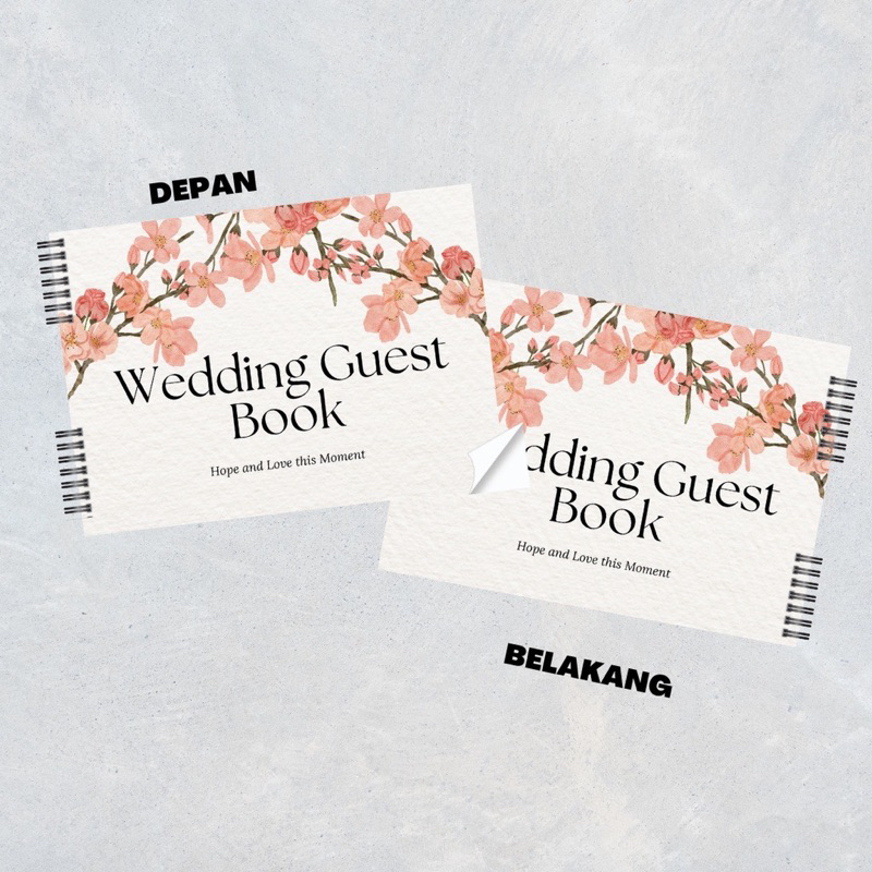 

Buku Tamu Undangan pernikahan non custom