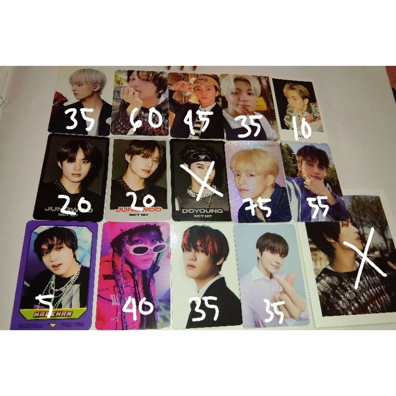 [read desc] pc official nct dream, nct 127, nct u: jungwoo natrep, jeno cafe, nail glaze glimo chenl