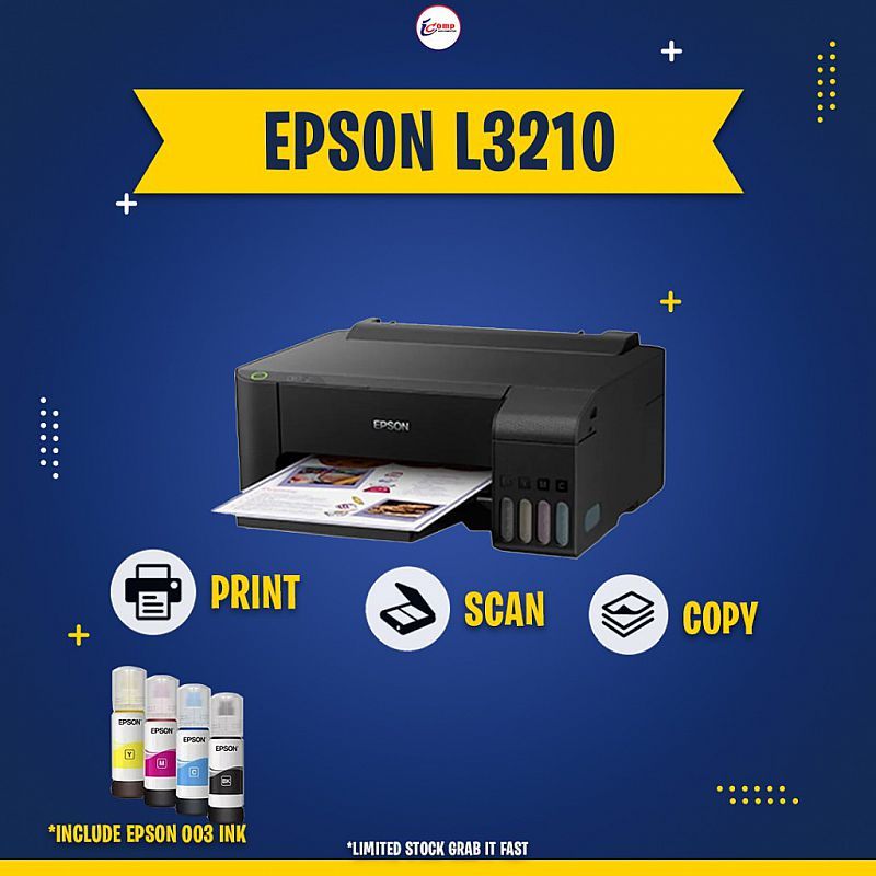 PRINTER Epson L3210 A4 All-in-One Ink Tank - pengganti epson L3110