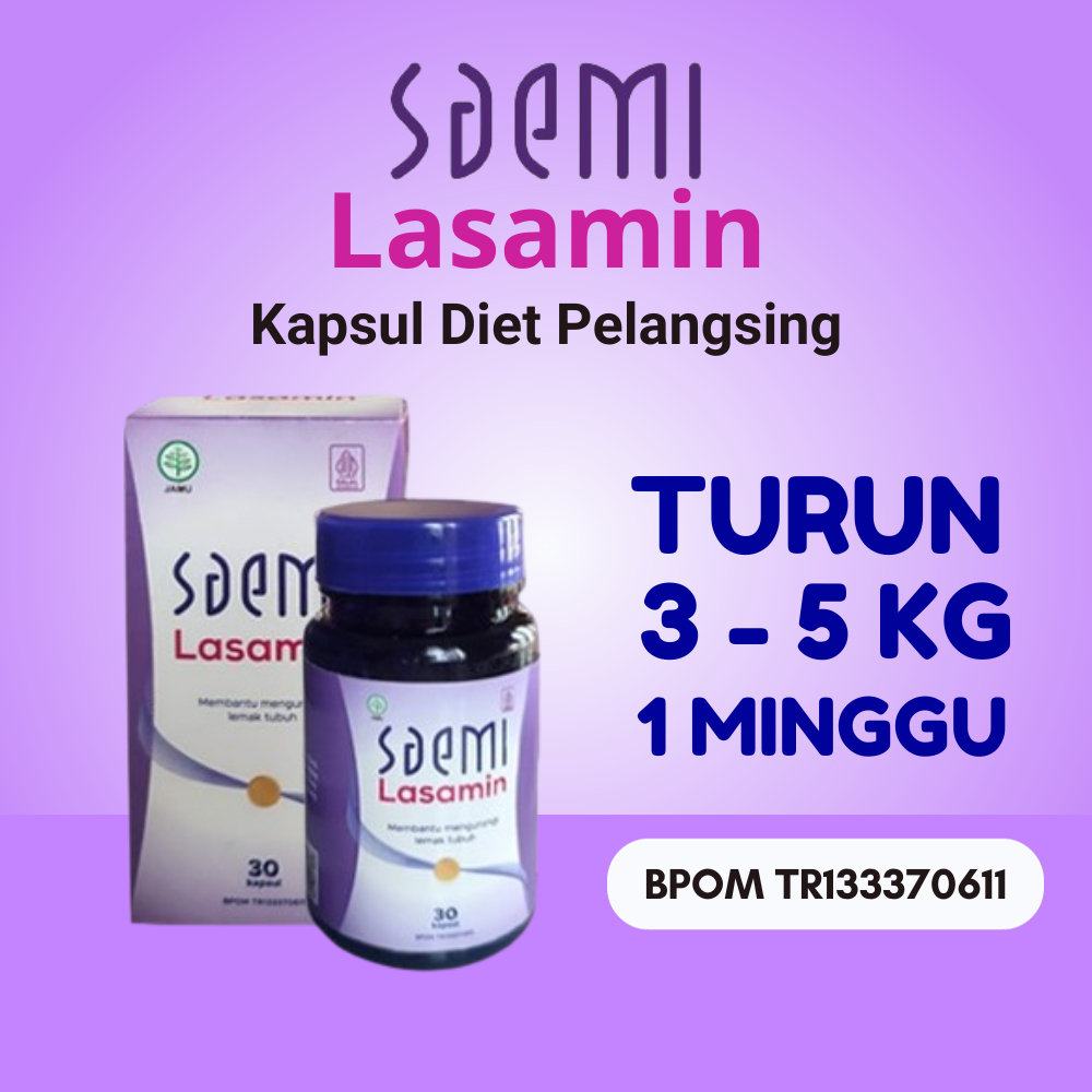 Saemi Lasamin Pil Obat Kurus Diet Langsing Penghancur Penghilang Lemak Pengecil Perut Buncit Pria Wa