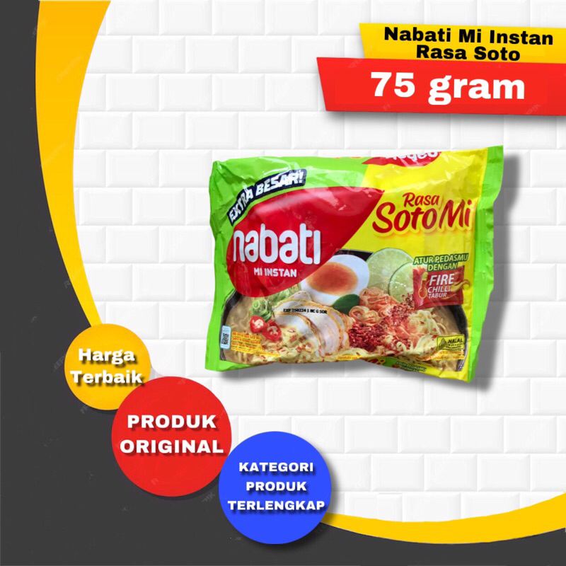 

Nabati Mi instan Rasa Soto