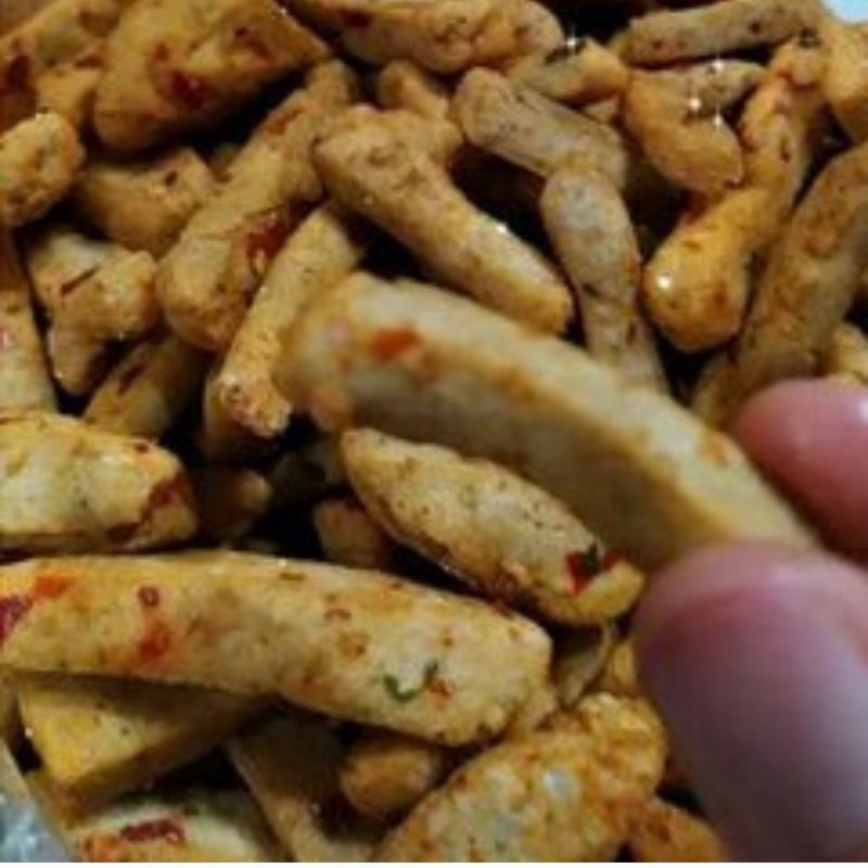 

100g bastik daun jeruk/bakso goreng stik/snack kiloan murah