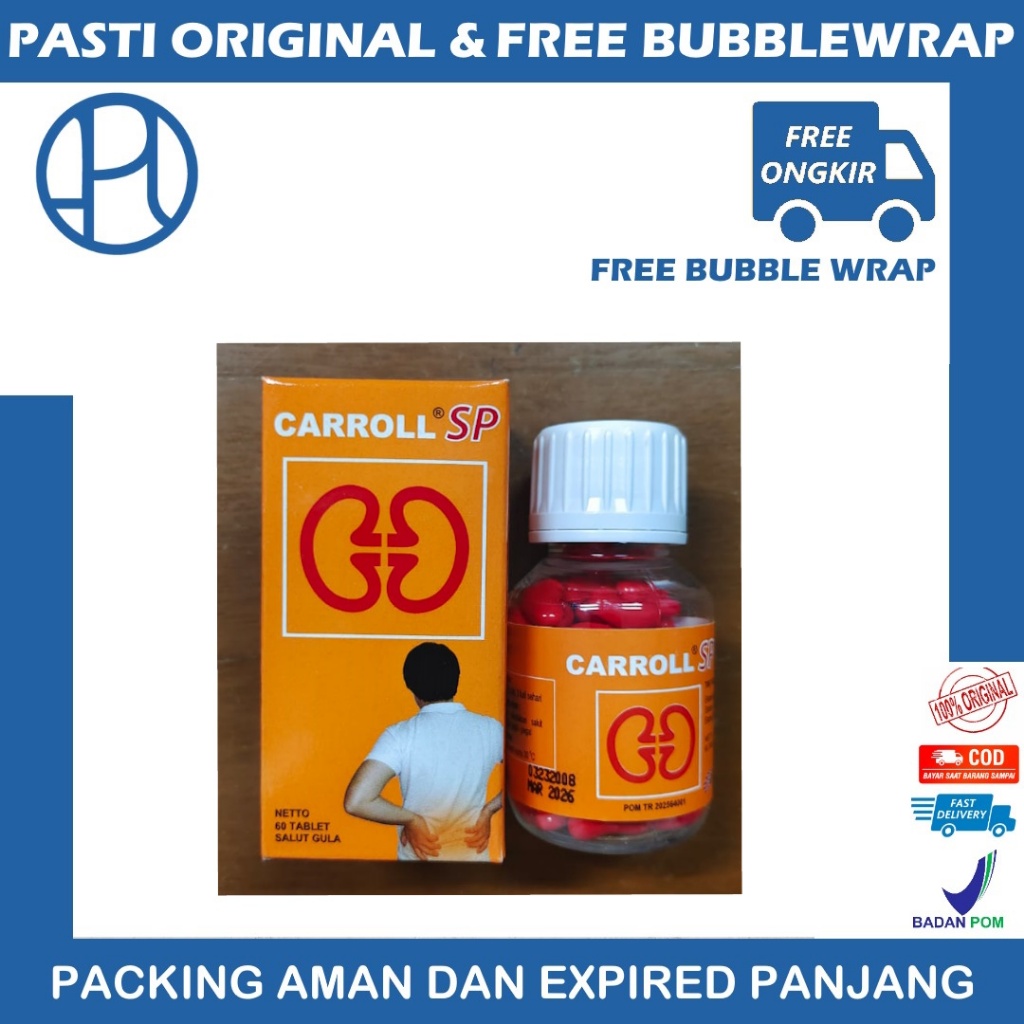 CARROLL SUPER PILLS (SP) Obat Ginjal isi 60 Tab CAROL SUPER PIL ARTOS CARROL