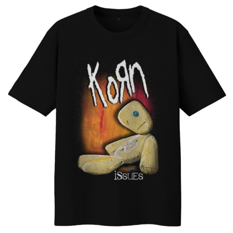 kaos KORN ISSUES DOLL Premium Tshirt korn kaos band metal rock vintage