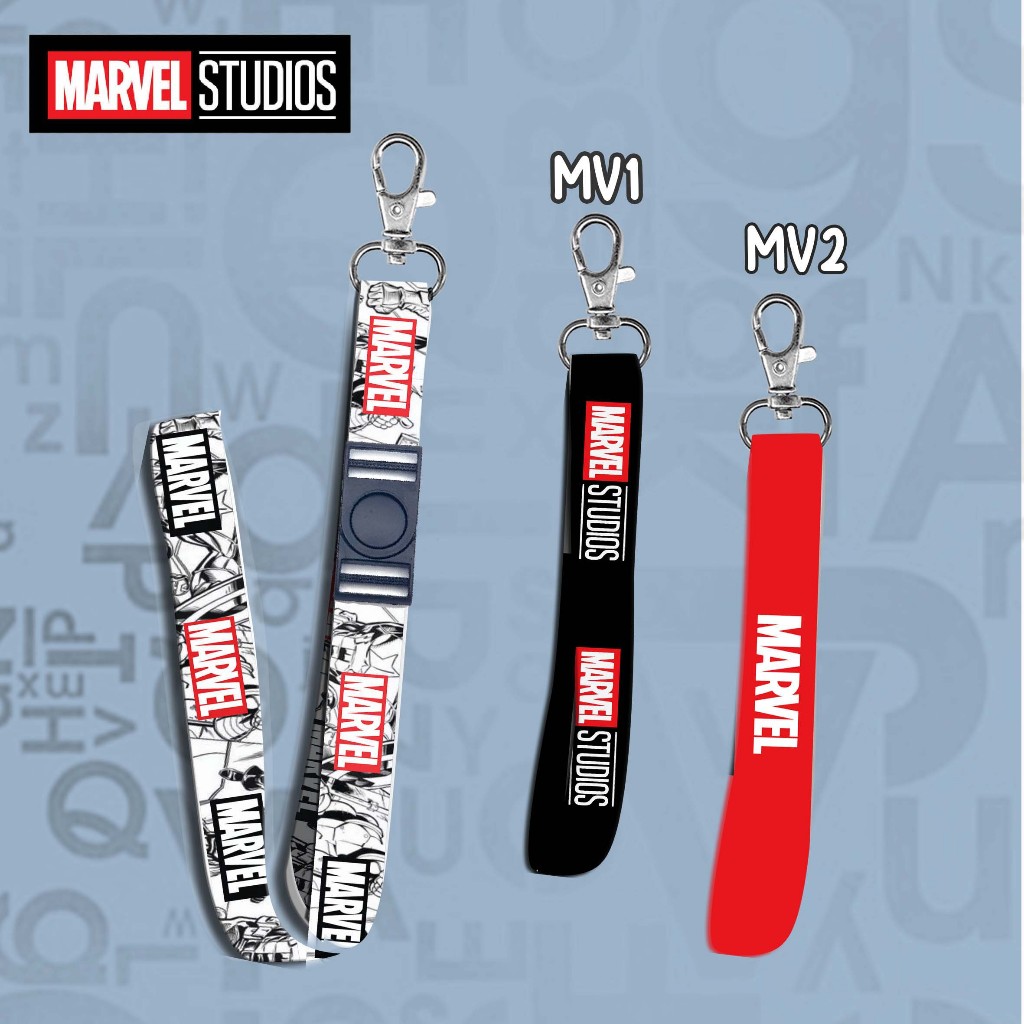 [STRAP] LANYARD Marvel Studios Gantungan Kunci, Handphone, ID Card