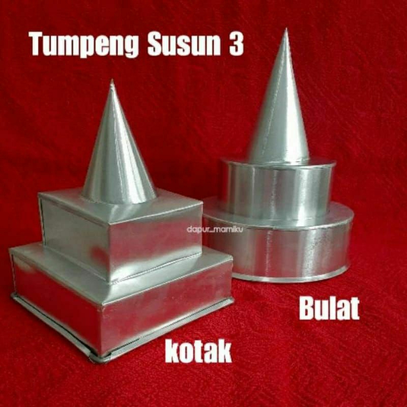 Tumini Tumpeng Susun Tumpeng Candi Susun Cetakan Tumpeng Mini Susun 3 Tumpeng Alumunium