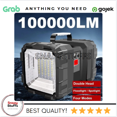 LAMPU SOROT SENTER LED XHP70 + 45 SMD LED SUPER TERANG USB CHARGE SS