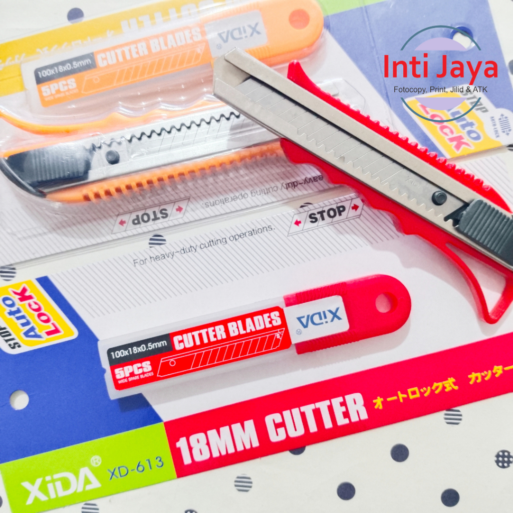 

Cutter XIDA/ Set Alat Cutter dan Isi 5 Pisau