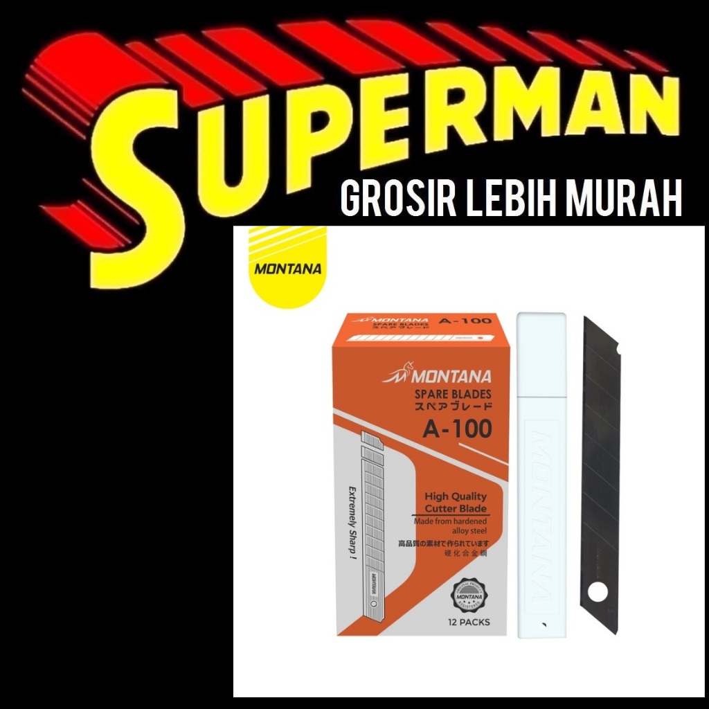 

(T14) ISI CUTTER KECIL 1 TUBE ISI 5 PCS merk random cuter kater blade refill isi pisau pemotong superman jogja supermanjogja