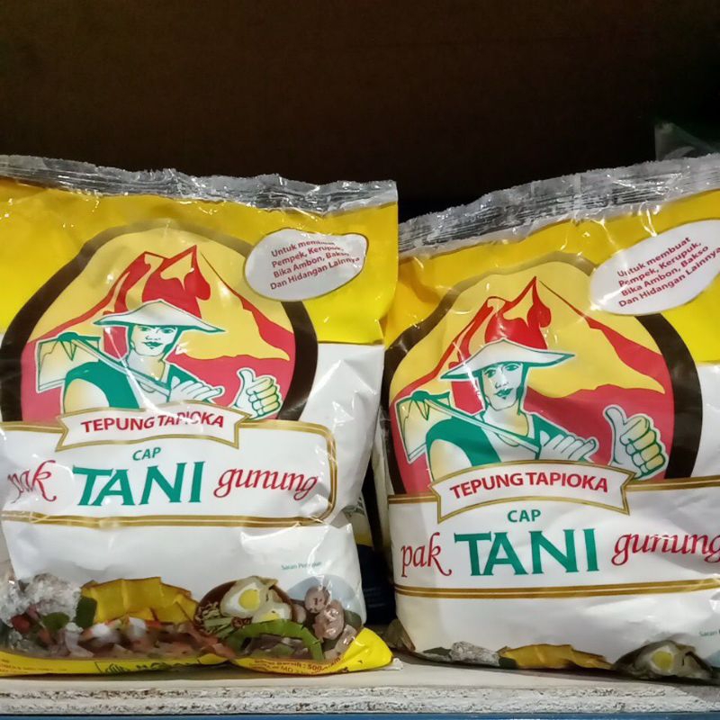 

TEPUNG TAPIOKA CAP PAK TANI GUNUNG 500gr