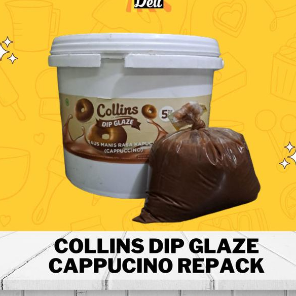 

favorit] COLLINS Dip Glaze Cappucino Repack 500gr/Glaze Collins Capucino 500gr
