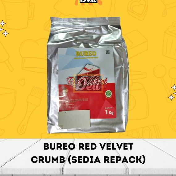 

#####] BUREO Biscuit Crumble RED VELVET 250gr Topping Red Velvet 250gr REPACK